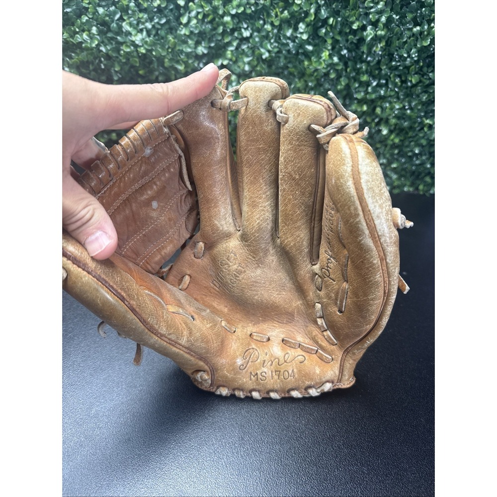 Vintage Pine Matsukan Baseball Mitt Glove Left Hand Leather